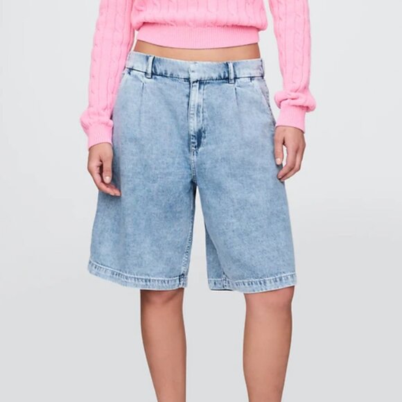 GAP Pants - GAP 365 High Rise UltraSoft Longline Bermuda Shorts